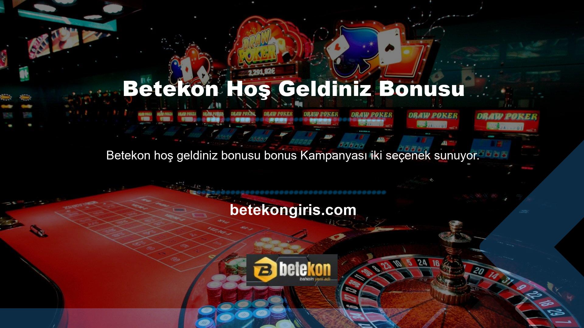 Casino oyunlarıyla ilgileniyorsanız, spor bahisleri seviyorsanız Betekon Casino Welcome Bonus ve Betekon Sports Welcome Bonus'u kullanabilirsiniz